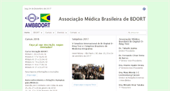 Desktop Screenshot of ambbdort.org.br
